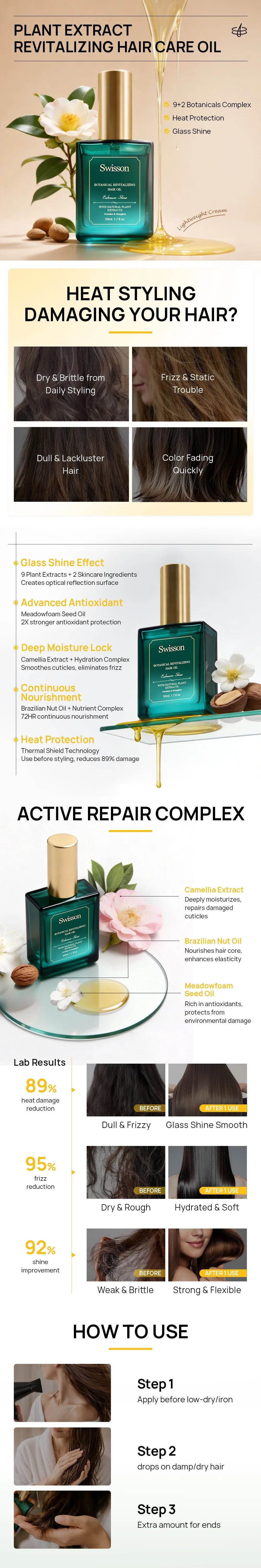 SWISSON Hair Care Oil - antioxidant