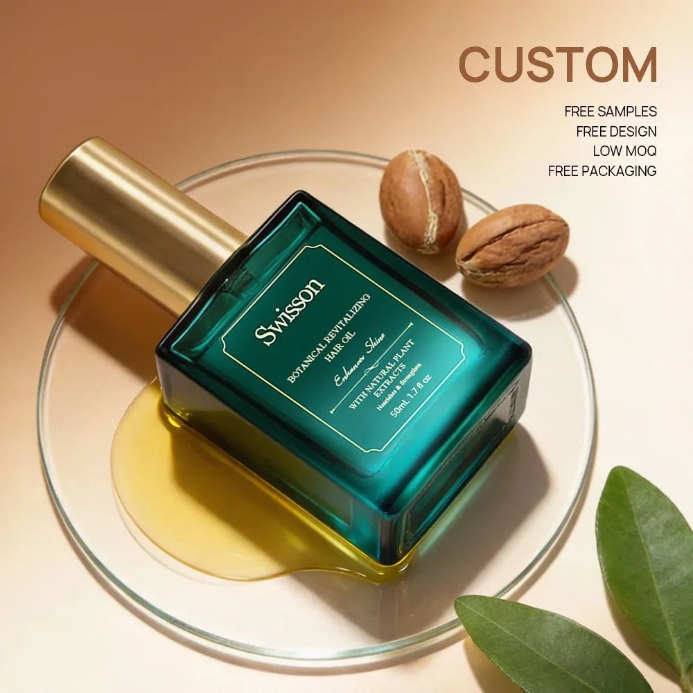 SWISSON Revitalizing Hair Care Oil - angle view